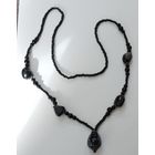 Бусы. Сотуар. Вставки - пейзажный Агат. Общая длина 76 см.