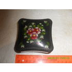 Шкатулка СССР Ручная роспись Эбонит