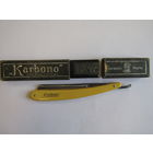 Состояние! Бритва опасная "Karbono". "Spezial-Stahl ZWERG 550" в оригинальном футляре. Опаска. Ретро СССР.