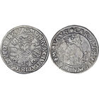 Австрия Кемптен Райхсштадт редчайшие пол талера 1547 г щит с двойным орлом и гербами Австрии Бургундии и Тироля Карл VI8