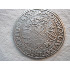 Австрия Кемптен Райхсштадт РЕДЧАЙШИЕ 1\2 талера 1547 г герб с двойным орлом и гербами Австрии Бургундии и Тироля Карл VI
