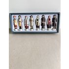 СТАТУЭТКИ ФАРФОРОВЫЕ "ЛАТЫШСКИЕ КОСТЮМЫ РЕГИОНОВ ЛАТВИИ". В КОМПЛЕКТЕ: 8 ФИГУР ПО 6,5 СМ. МИНИАТЮРА. ЛАТВИЯ. СМ.ФОТО И ОПИСАНИЕ.