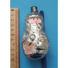 Ёлочная игрушка из далёкого и прекрасного детства. Дедушка Мороз. С рубля