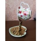 Денежная чашка. Панно из монет.