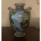 Ваза Антикварная Горы Виноградный Лист живопись Noritake Япония Цена снижена