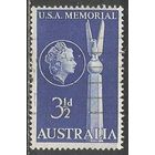 Австралия. Мемориал Битвы в Коралловом море. 1955г. Mi#253.