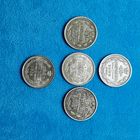 РИ лот из (5шт.) 10 копеек (1909г.);1912г.-1915гг.UNC.Расспродажа!