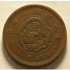 Япония, 2 Сенa 1876 квадро-чешуйки, Сохран !