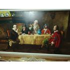 Большая картина в богатой раме.