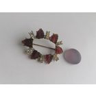 Брошь СССР, морозное стекло +вставка в подарок, торги с Рубля