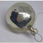 Ёлочная игрушка серебряный Многогранник, стекло. СССР
