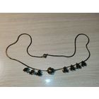 Металлическая цепочка с подвесками "Розочки", длина 44 см., клеймо C.M.