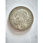 Монета Ядвига 10 злотых 1933 года