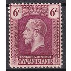 154.BrK. Великобритания. Колонии. Каймановы острова. Георг V. Стандарт. 6P. 1923 г. Mi.#64b.