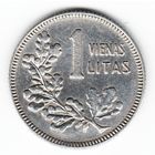 Литва 1 лит 1925 г. Ag _состояние XF