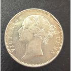 С рубля! 1 рупия 1840 Индия штемпельный блеск! Серебро 19 века!