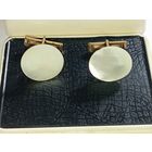 Запонки перламутровые  . Распродажа винтажный бижутерии с рубля !