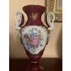 Ваза Антикварная Ампир Лимож Limoges Франция ручная роспись Цена снижена!
