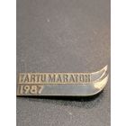 Значок Марафон 1987 год тяж.мет