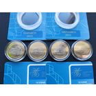 История белорусской железной дороги. Поезда. 2 рубля x4 монеты! ОБМЕН!