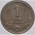 Словакия 1 крона 1942 г. В холдере