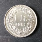 1 франк 1961 г. Серебро
