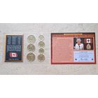 Канада 6 монет 24 карата серия "Монархи Мира" сертификат.