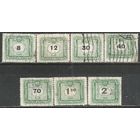 Венгрия. 50 лет доплатным маркам страны. 1953г. 7 марок.