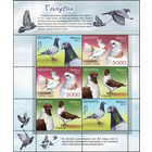 Голуби Беларусь 2011 год (906-908) серия из 3-х марок в малом листе
