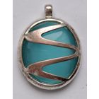 Крупный кулон. Цветное стекло