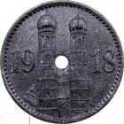 РАСПРОДАЖА!!! - ГЕРМАНИЯ МЮНХЕН 15 пфеннигов 1918 год - BU!