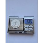 50 копеек 1924 года. ТР. Серебро 900. Монета не чищена. 45587.