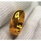 Новое кольцо обручальное 875 глубокая позолота