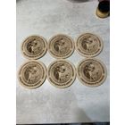 Набор новых деревянных костеров (ручная работа)