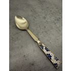 Кофейная ложка серебро с позолотой 875 пр. СССР. Два цвета эмали.(2) Распродажа коллекции!!!