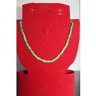 Зеленые, пластиковые бусы, двойная длина 20 см.