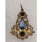 Все лоты с 1р.Редкий 875проба Кулон клеймо Голова рабочего с молотком