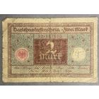 Банкнота 2 марки 1920 год. Веймарская республика.
