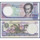 Венесуэла, 500 боливаров 1998 г., P-67f (R, генерал Симон Боливар), UNC