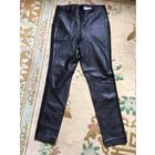 Брюки Скинни натуральная кожа с лампасами 46 штаны для мотоциклистов