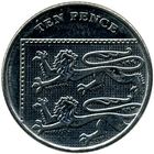 Великобритания 10 пенсов, 2012 UNC Елизавета II