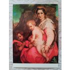 Дети. Андрео дель Сарто. Мадонна с младенцем и Иоанном Крестителем. Издание Чехословакии