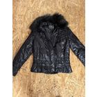 Курточка деми с натуральным воротником, р.44