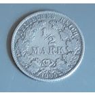 1/2 марки 1905 J Германия