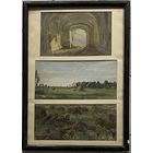 Бржозовский Г.Ф "Этюды", 1960г. Картон, масло. Размер 43х60 см.