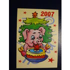 Календарик 2007 г.  ОАО Красная звезда.