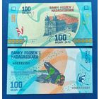 Мадагаскар, 100 ариари 2017 г, P-97(1) (H, собор Амбозонтани в Фианаранцуа, лягушка), UNC
