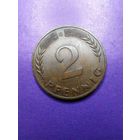 Германия ФРГ 2 пфеннига 1968 G