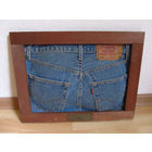Панно Levis 501 The Original Jeans Винтаж Оригинал Европа Начало - середина 1990-х 44*32 см