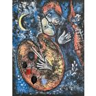 Панно акрил на картоне